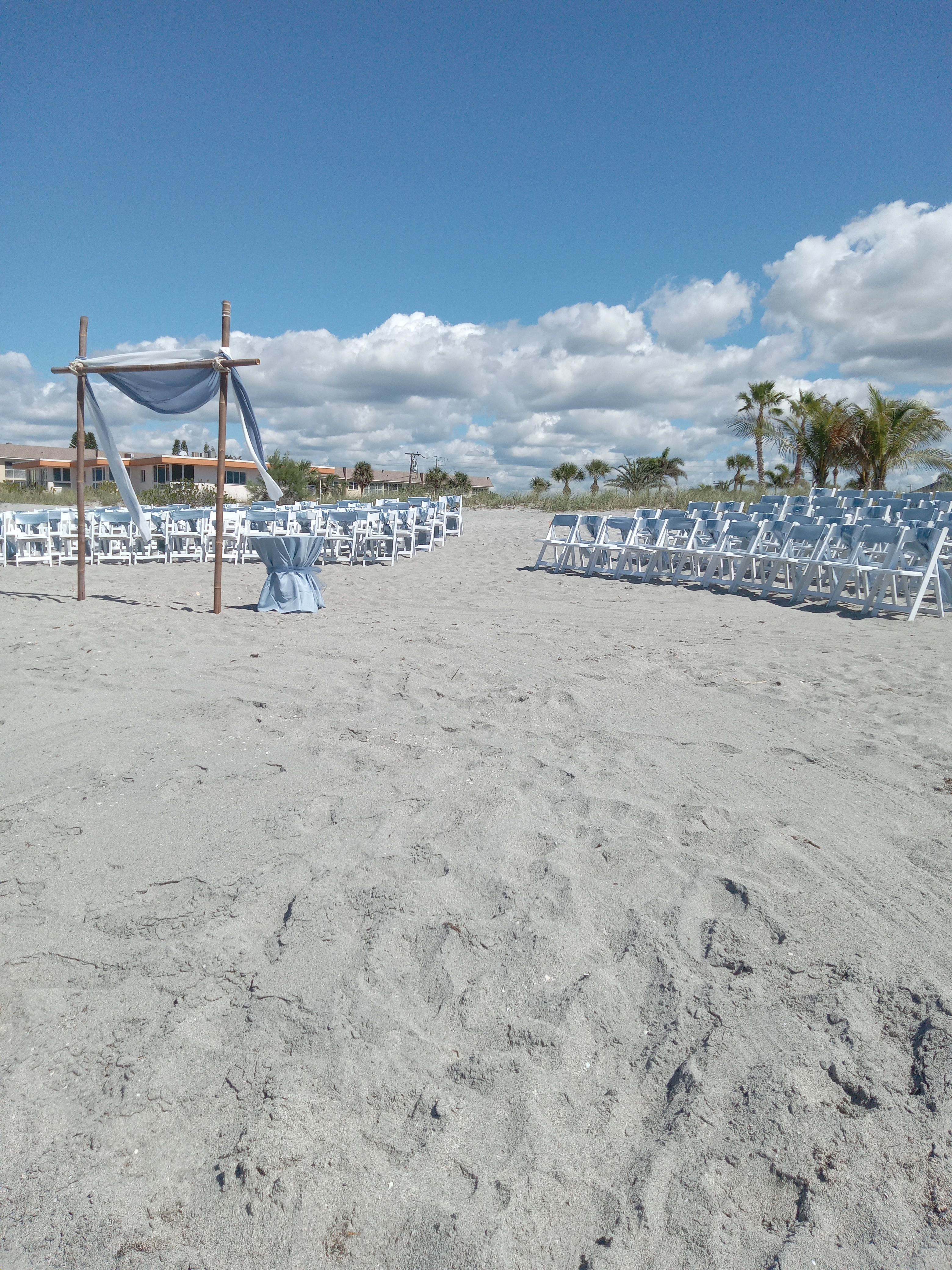 Beach Wedding Setup